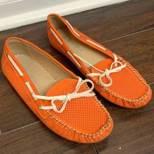 Orange Moccasins